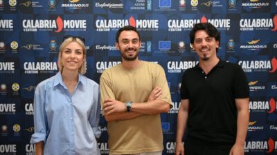 Da sinistra Luisa Gigliotti, Matteo Russo e Antonio Buscema, direttori artistici del festival