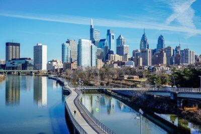 Skyline from South Street Bridge. Photo Credits Kyle
