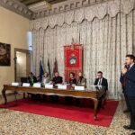 09.01.2024 - Il sindaco Luigi Brugnaro alla conferenza stampa di presentazione #MarcoPolo700 - assessore Veneto Cristiano Corazzari